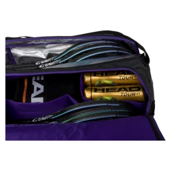 Head R-PET Gravity Duffel 12 Pack Racquet Bag (Black) -Squash Apparel Sales 3gravityduffelblack 1024x1024