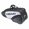 Head Djokovic Combi 6 Pack Racquet Bag (White/Black)