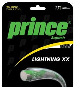 Prince Lightning XX 17 Squash String (Black)