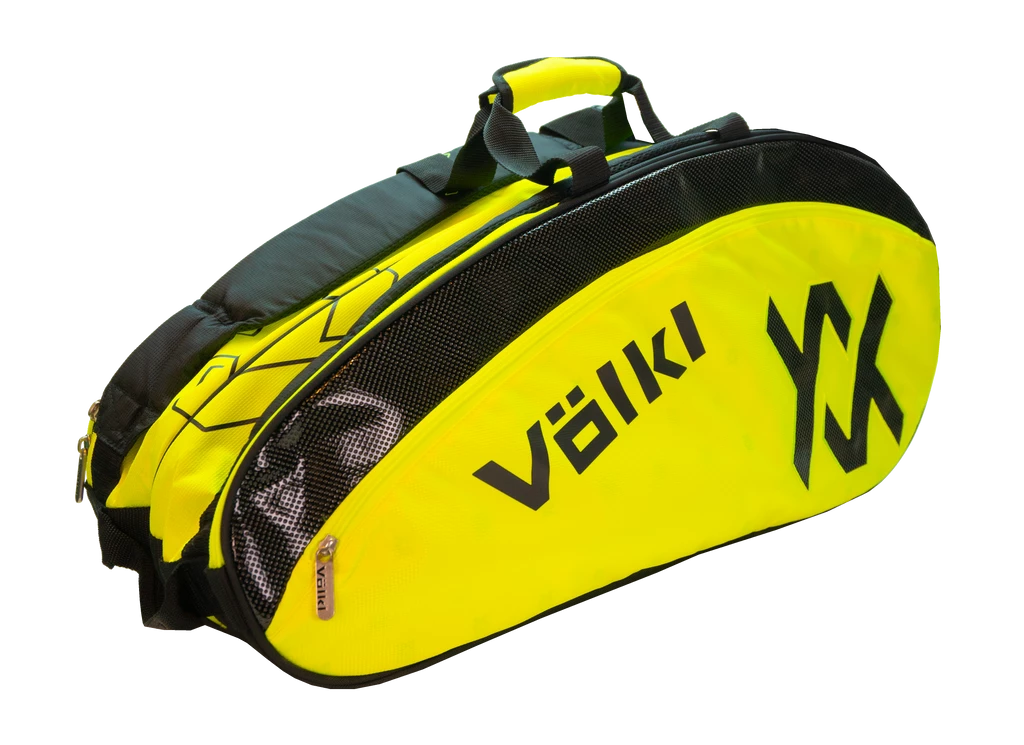 Volkl Tour Combi 6 Pack Racquet Bag (Neon Yellow/Black) 1 Volkl Tour Combi 6 Pack Racquet Bag (Neon Yellow/Black)