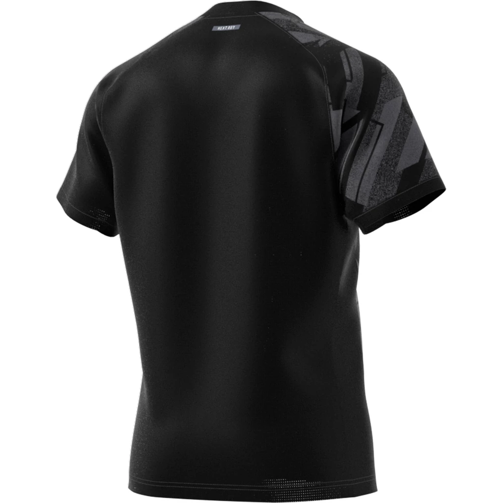 Adidas Men's Freelift Print HEAT.RDY Top (Black) 2 Adidas Men's Freelift Print HEAT.RDY Top (Black) - Image 2