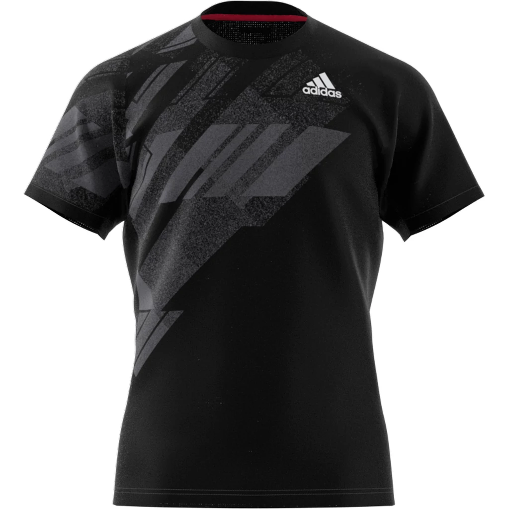 Adidas Men's Freelift Print HEAT.RDY Top (Black) 3 Adidas Men's Freelift Print HEAT.RDY Top (Black) - Image 3