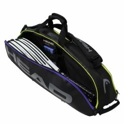 Head Tour Team Combi 6 Pack Racquet Bag (Black/Purple) -Squash Apparel Sales Head 6 Combi 3 1024x1024