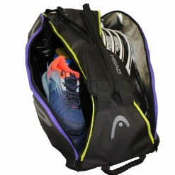 Head Tour Team Supercombi 9 Pack Racquet Bag (Black/Purple) -Squash Apparel Sales Head 9 SuperCombi 1 1024x1024