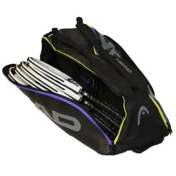 Head Tour Team Supercombi 9 Pack Racquet Bag (Black/Purple) -Squash Apparel Sales Head 9 SuperCombi 2 1024x1024