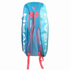 Head Tour Team Supercombi 9 Pack Racquet Bag (Blue/Pink) -Squash Apparel Sales IMG 2887 1024x1024