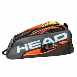 Head Tour Team Supercombi 9 Pack Racquet Bag (Black/Grey) -Squash Apparel Sales IMG 2936 1024x1024
