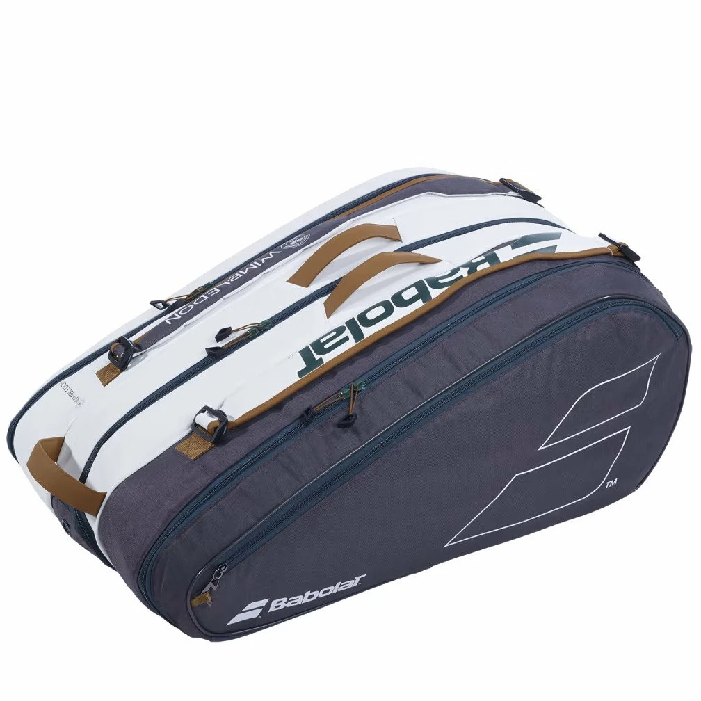 Babolat Pure Wimbledon 12 Pack Racquet Bag (White/Blue) 2 Babolat Pure Wimbledon 12 Pack Racquet Bag (White/Blue) - Image 2